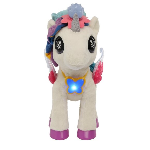 VTech Myla Unicorn Interactive Plush Toy With Lights & Sounds Moves Wings Opens - Picture 4 of 13